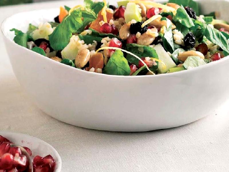 BULGURLU ISPANAK SALATASI Nasıl Yapılır?