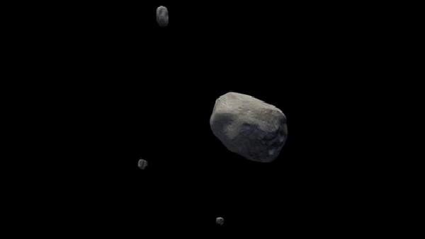 Güneş sistemimizin ilk dörtlü asteroit sistemi keşfedildi!