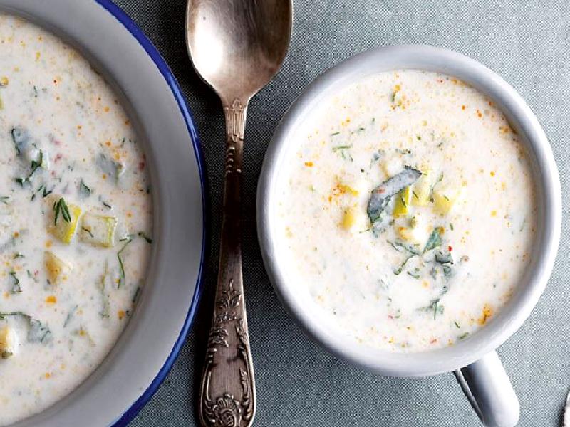 Kabaklı ve yarma mısırlı ayran çorbası Nasıl Yapılır?