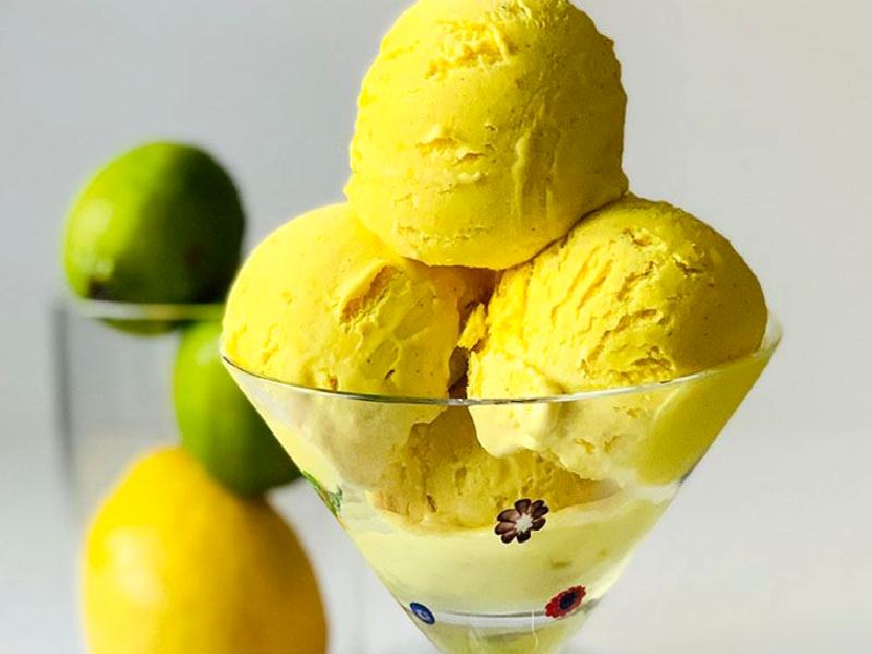Limon Soslu Zerdeçallı Dondurma Nasıl Yapılır?