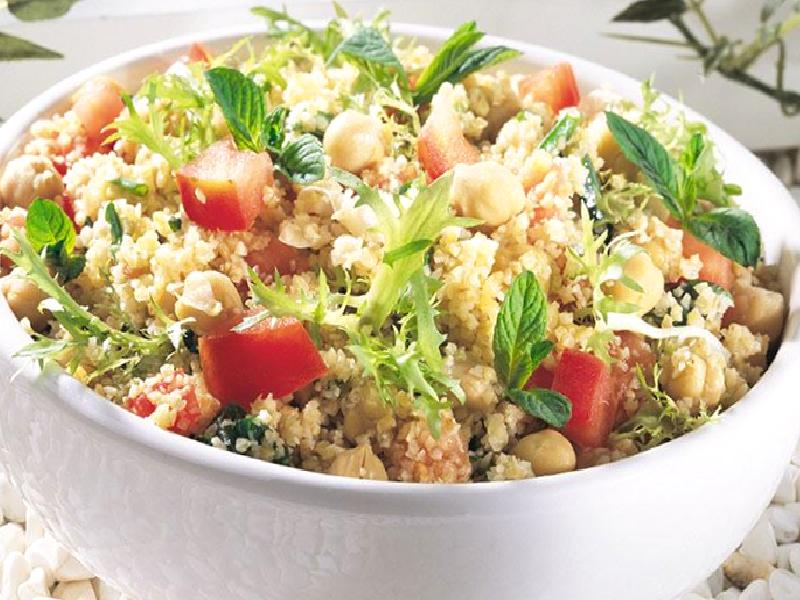 Nohutlu bulgur salatası Nasıl Yapılır?