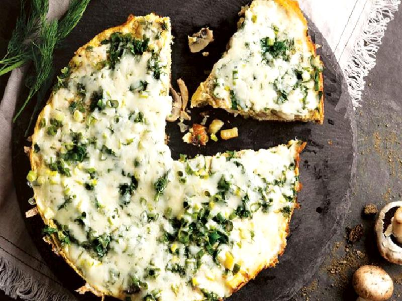 Patatesli ve taze soğanlı fritata Nasıl Yapılır?
