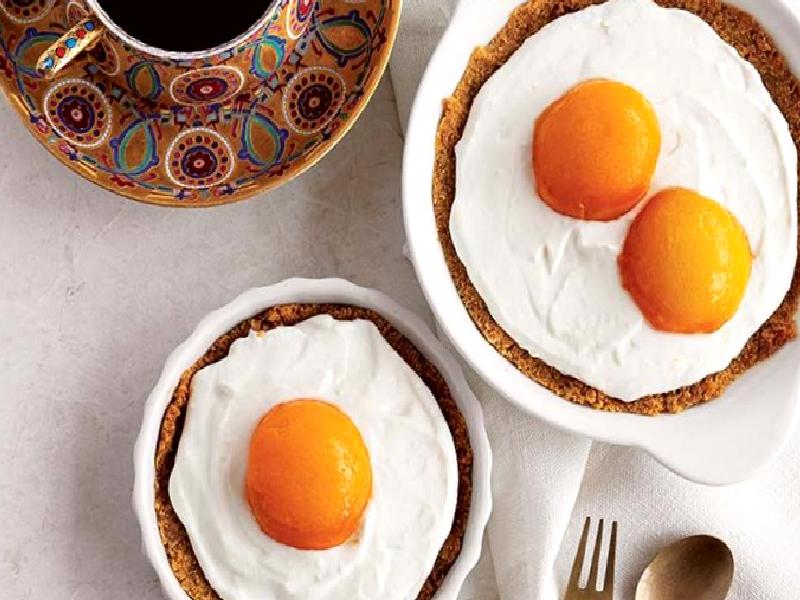 Sahanda Yumurta (Kayısılı Günlük Cheesecake) Nasıl Yapılır?