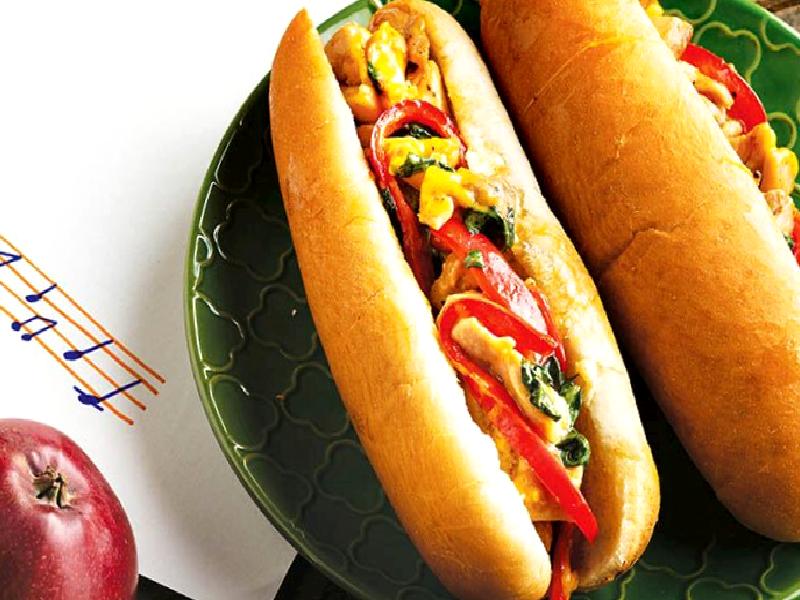 Tavuklu sebzeli mini ekmek sandviç Nasıl Yapılır?