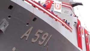 Türkiye’nin ilk milli istihbarat gemisi TCG Ufuk donanmaya katıldı