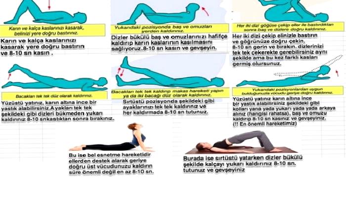 Bel Sağlığını Koruyucu Egzersizler ( Bu Egzersizler Bel Fıtığı Olmanızı Engeller)