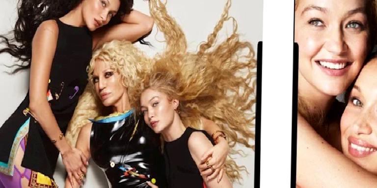 DONATELLA VERSACE, GIGI VE BELLA HADID BİR ARADA