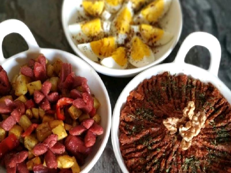 Kuru Domates Ezmesi, Sosisli Patates, Baharatlı Yumurta Nasıl Yapılır?