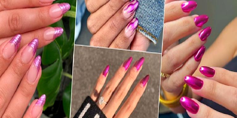 MANİKÜR İLHAMI: METALİK PEMBE