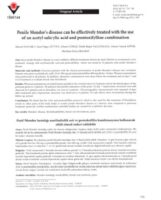 Penile mondor’s disease can be effectively treated with the use of an acetyl salicylic acid and pentoxifylline combination (scı-scı expandıe)