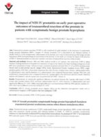 The impact of nıh-ıv prostatitis on early post-operative outcomes of the impact of nıh-ıv prostatitis on early post-operative outcomes of transurethral resection of the prostate in patients with symptomatic benign prostate hyperplasia (scı-scı expandıe)