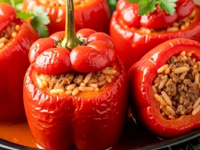 Kıymalı Biber Dolmas Tarifi Nasıl Yapılır?