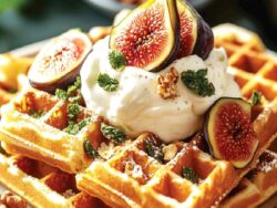 İncirli Ve Dondurmalı Waffle Tarifi Nasıl Yapılır?