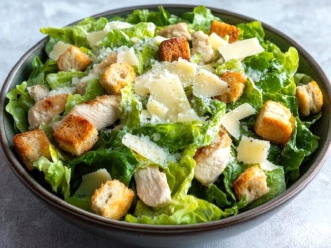 Tavuklu Sezar Salatası Tarifi Nasıl Yapılır?