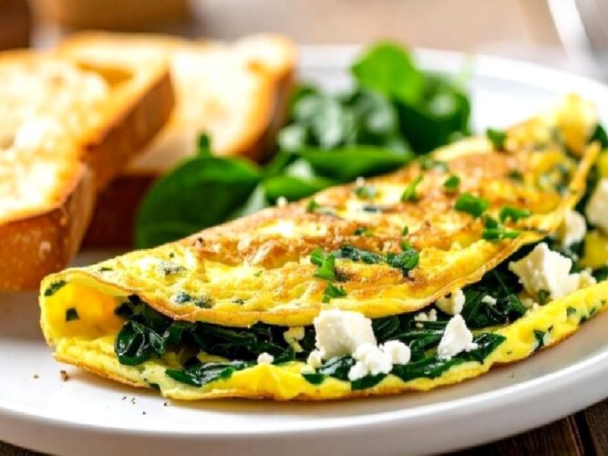 Peynirli Ispanaklı Omlet Tarifi Nasıl Yapılır?