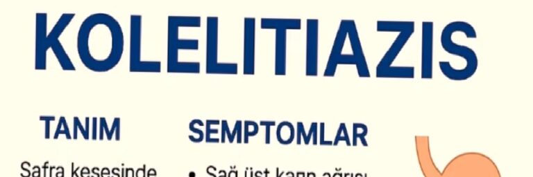 KOLELİTİAZİS (SAFRA KESESİ TAŞI) Hasta Bilgilendirme Metni