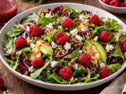 Frambuaz Sirkeli Salata Tarifi Nasıl Yapılır?