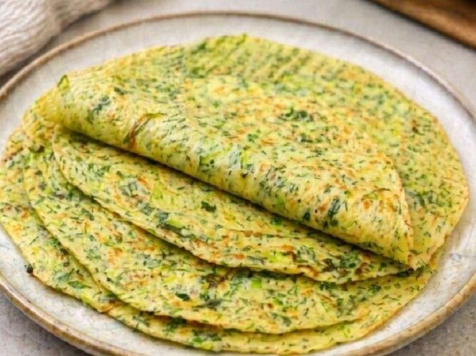 Kabaklı Yeşillikli Krep Tarifi Nasıl Yapılır?