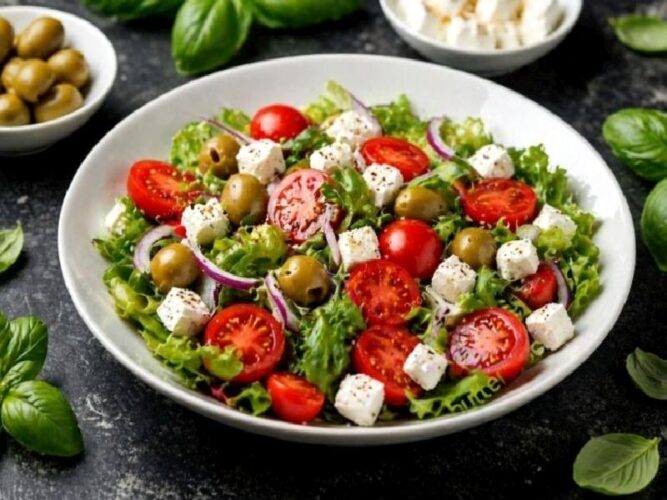 Peynirli Domates Salatası Tarifi Nasıl Yapılır?