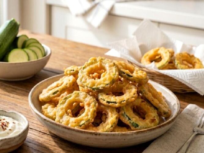 Sodalı Çıtır Kabak Kızartması Tarifi Nasıl Yapılır?