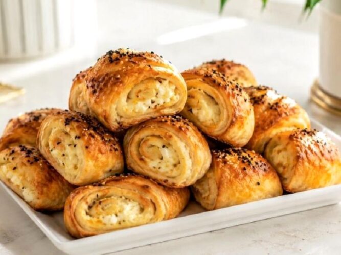 Peynirli Rulo Poğaça Tarifi Nasıl Yapılır?
