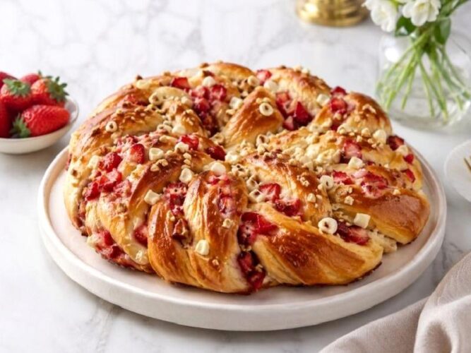 Çilekli Fındıklı Çörek Tarifi Nasıl Yapılır?