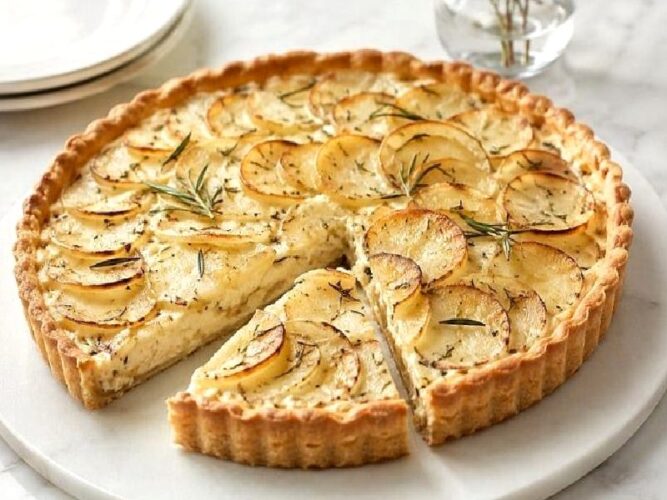 Çıtır Tabanlı Patatesli Tart Tarifi Nasıl Yapılır?