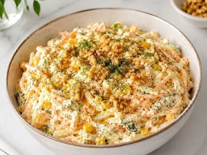 Erişteli Havuçlu Salata Tarifi Nasıl Yapılır?