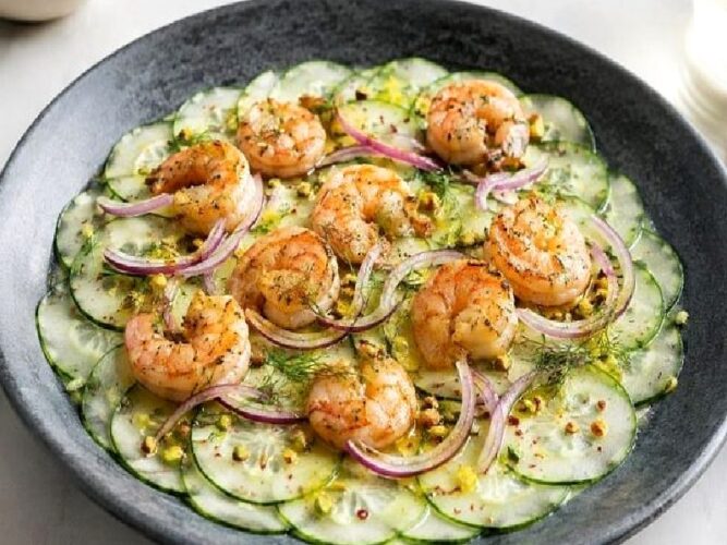 Karidesli Salatalık Carpaccio Tarifi Nasıl Yapılır?