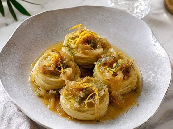 Portakallı Karamelize Soğanlı Enginar Tarifi Nasıl Yapılır?