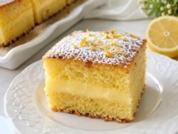 Puding Dolgulu Limonlu Kek Tarifi Nasıl Yapılır?