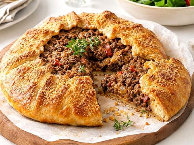 Çıtır Hamuru Ve Bol Kıymalı Harcıyla Kıymalı Galette Tarifi Nasıl Yapılır?