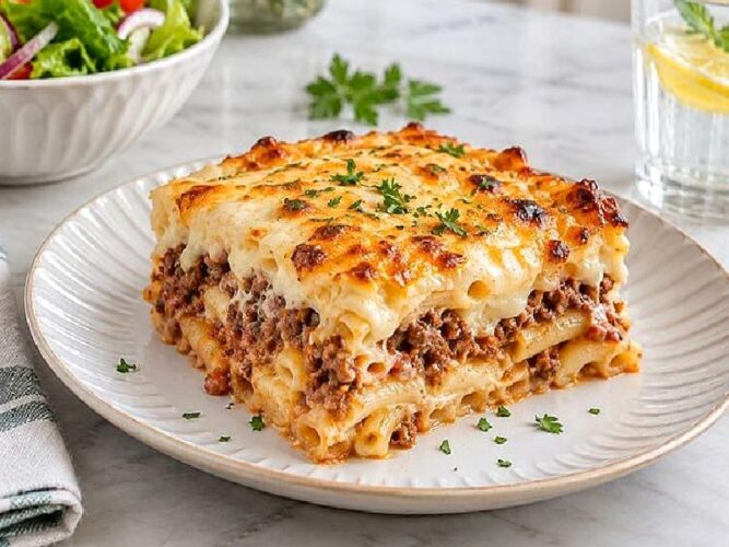 Kıymalı Beşamel Soslu Fırın Makarna Tarifi Nasıl Yapılır?