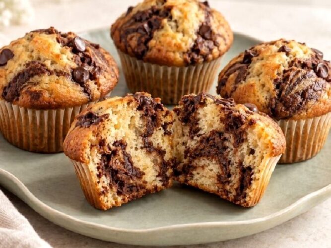 Kararmış Muzları Değerlendirmenin En Lezzetli Hali İki Renkli Muffin Tarifi Nasıl Yapılır?